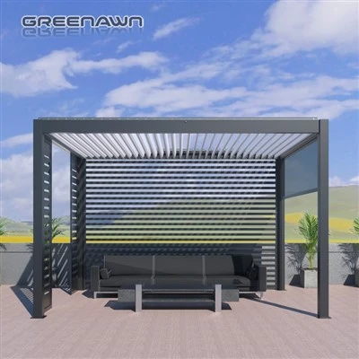 Bakgarður sérsmíðaður gazebo